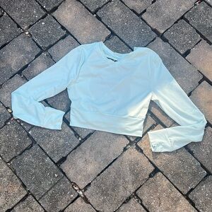 Gym shark extra small workout top long sleeve cropped cute back